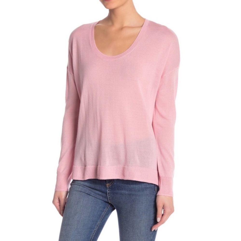 Madewell Southstar Wool Blend Pullover Pink